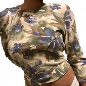 earth toned witchy half sleeve alfred dunner top